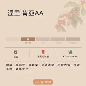 肯亞 涅里 喜莉可莊園 肯亞AA 水洗