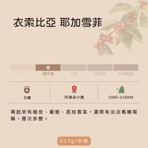 衣索比亞 耶加雪菲 阿達朵小農 日曬