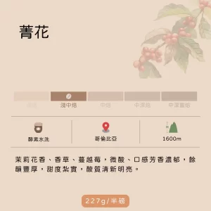 哥倫比亞 菁花 酵素水洗